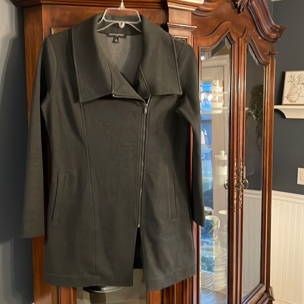 Banana Republic mid Moto Jacket Coat / S